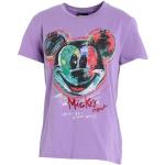 Lyselilla Disney Desigual Disney T-shirts med rund hals i Jersey med korte ærmer Størrelse XL til Damer på udsalg 