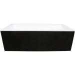 Diana sort fritstående badekar 178x80 - Royal Bad & Spa