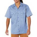 Blå Dickies Studenter Kortærmede skjorter Button down med korte ærmer Størrelse XL 