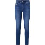 Blå 26 Bredde 30 Længde Diesel Slim jeans i Modal Størrelse XL til Damer på udsalg 