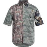 Klassiske Diesel Kortærmede skjorter i Bomuld med korte ærmer Størrelse XL med Camouflage til Herrer på udsalg 