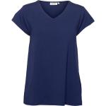 Blå Masai Kortærmede t-shirts med korte ærmer Størrelse XL til Damer på udsalg 