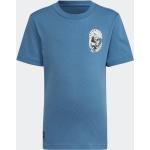 Blå Sporty Disney adidas Disney Bæredygtige T-shirts til børn i Jersey Størrelse 122 på udsalg 
