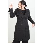 Sorte Trench coats i Bomuld Størrelse XL til Damer på udsalg 