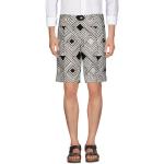 Hvide Dolce & Gabbana Bermuda shorts i Hamp Størrelse XL med Paisley til Herrer 