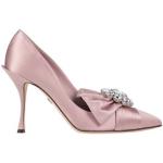 Dolce & Gabbana Højhælede sko i Satin Spool hæle Størrelse 37.5 til Damer 