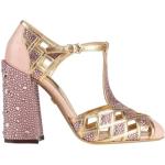 Dolce & Gabbana Højhælede sko i Kalvelæder blokhæle med rem Størrelse 35.5 til Damer 