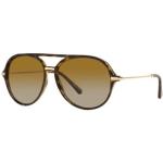 Mørkebrune Dolce & Gabbana Polariserede solbriller Størrelse XL med Tortoise til Damer på udsalg 