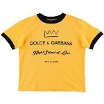 Gule Dolce & Gabbana T-shirts med tryk Størrelse XL til Herrer 