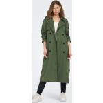 Grønne ONLY Trench coats i Polyester Størrelse XL til Damer 