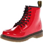Røde Klassiske Dr. Martens Læderstøvler i Laklæder Størrelse 31 Åndbare til Piger 
