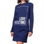 Blå MOSCHINO Love Moschino Aftenkjoler i Bomuld Med lange ærmer Størrelse XL til Damer på udsalg 