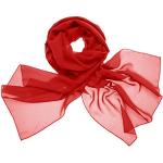 Røde Sjaler i Chiffon Størrelse XL til Damer 