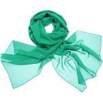 Mørkegrønne Sjaler i Chiffon Størrelse XL til Damer på udsalg 