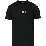 Sorte DSQUARED2 T-shirts med rund hals i Bomuld med rund udskæring med korte ærmer Størrelse XXL til Herrer 