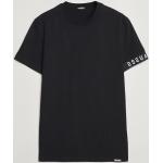 Sorte DSQUARED2 T-shirts med rund hals i Bomuld med rund udskæring med korte ærmer Størrelse XL til Herrer 