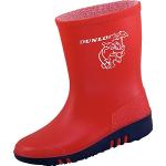 Røde Dunlop Gummistøvler i PVC Størrelse 22 Skridsikre til Piger 