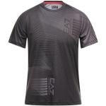 Grå EA7 Kortærmede t-shirts i Polyester med rund udskæring med korte ærmer Størrelse XL til Herrer 