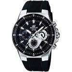 Edifice Men's Quartz Watch with Black Dial Analogue Display and Black Resin Strap EF-552-1AVEF