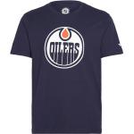 Edmonton Oilers Primary Logo Graphic T-Shirt Sport T-Kortærmet Skjorte Blue Fanatics