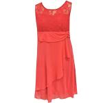 Eisend - Girl party dress festive evening dress lace, red - 158rot