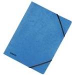 Elastikmappe uden klapper Esselte FSC® A4 Blå - (25 stk.)