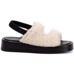 Hvide Sommer Slingback sandaler i Lammeskind Størrelse 40 til Damer 
