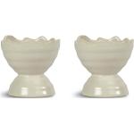 Ellen Egg Cup, 2-Pcs Home Tableware Bowls Egg Cups Cream Sagaform