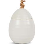 Ellen Jar With Lid Bunny Home Decoration Decorative Accessories-details Porcelain Figures & Sculptures Cream Sagaform