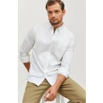 Hvide Ellos Langærmede skjorter i Bomuld Med lange ærmer Størrelse 3 XL til Herrer på udsalg 