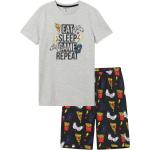 Grå Ellos Pyjamas til børn i Bomuld Størrelse 170 