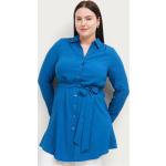 Blå Ellos Aftenkjoler med V-udskæring Med lange ærmer Størrelse XL til Damer på udsalg 