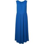 Blå Aftenkjoler i Polyester med rund udskæring Uden ærmer Størrelse 3 XL til Damer 