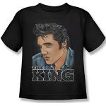 Elvis Presley - Juvy Graphic King T-Shirt, Medium (5/6), Black