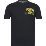 Sorte Superdry T-shirts med tryk Størrelse XL 