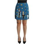 Embellished High Waist Mini Uld nederdel