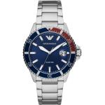 Emporio Armani Diver armbåndsur i stål med blå skive