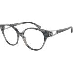 Grå Armani Emporio Armani Damebriller Størrelse XL med Striber på udsalg 