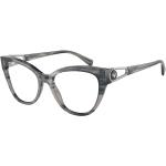 Grå Armani Emporio Armani Damebriller Størrelse XL med Striber på udsalg 