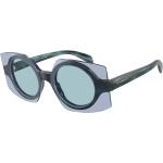 Blå Armani Emporio Armani Damesolbriller Størrelse 3 XL på udsalg 
