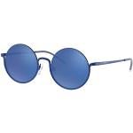 Blå Armani Emporio Armani Runde solbriller Størrelse XL til Damer på udsalg 