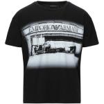 Sorte Armani Emporio Armani Kortærmede t-shirts i Jersey med rund udskæring med korte ærmer Størrelse XL til Herrer 