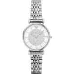 Emporio Armani Women’s Analogue Quartz Watch, 2t white / silver.