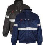 Mørkeblå Vandtætte Engel Bomber jakker i Polyester Størrelse 3 XL til Herrer 