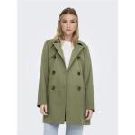 Grønne ONLY Trench coats i Polyester Størrelse XL til Damer 