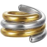 Esprit ESSE90969A Damen Ring swiveled bicolor Sterling-Silber 925 15,9 mm Größe 50