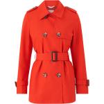 Røde Klassiske Esprit Trench coats i Bomuld Størrelse XL til Damer 