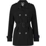 Sorte Klassiske Esprit Trench coats i Bomuld Størrelse XL til Damer på udsalg 