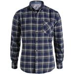 ESPRIT Men's 095EE2F034 S MEL Checkered Long Sleeve Casual Shirt, Dark Grey, Small