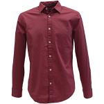 ESPRIT Men's SO Stre Pop Regular Fit Long Sleeve Casual Shirt, Red, Medium